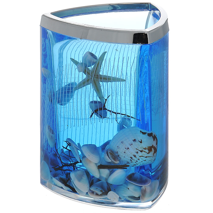 Стаканчик Seastar Blue857-37 Стаканчик Seastar Blue857-37Стаканчик Seastar Blue, изготовленный из прозрачного пластика, отлично подойдет для вашей ванной комнаты. Стаканчик имеет двойные стенки, между которыми находится синий гелевый наполнитель с маленькими ракушками, морской звездой и белой сеткой.Стаканчик Seastar Blue создаст особую атмосферу уюта и максимального комфорта в ванной. Характеристики: Материал: пластик, акрил, гелевый наполнитель. Цвет: синий, белый, желтый. Размер стаканчика: 7,5 см х 7,5 см х 11 см. Производитель: Швеция. Изготовитель: Китай. Размер упаковки: 8 см х 8 см х 11,5 см. Артикул: 857-37.