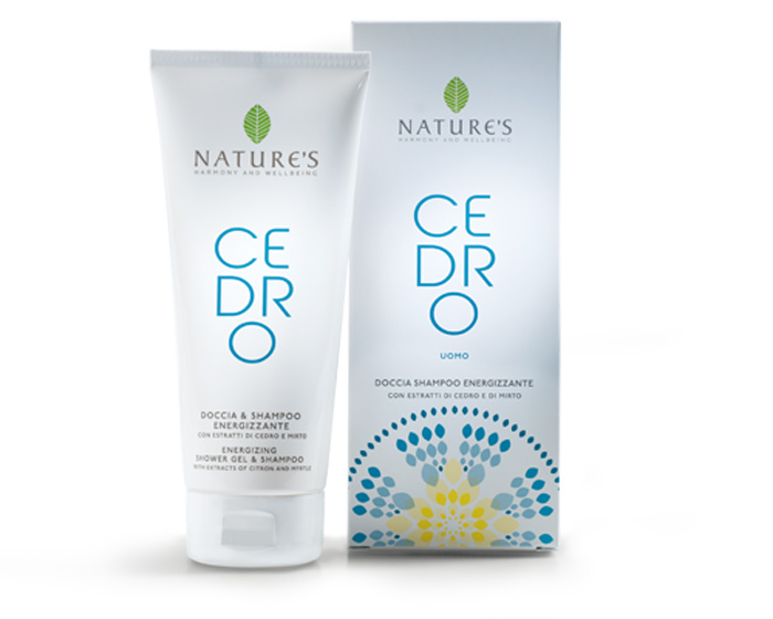 Natures Шампунь и гель для душа 2 в 1 Cedro, для мужчин, 200 мл60270706 Natures Шампунь и гель для душа 2 в 1 Cedro, для мужчин, 200 мл60270706Шампунь-гель для душа Natures Cedro идеально подходит для ежедневного использования и после занятий спортом. Мягко очищает и дезодорирует, оставляя кожу свежей, гладкой и увлажненной, а волосы сильными и блестящими. Растительные поверхностно активные вещества обеспечивают оптимальный кислотно-щелочной баланс кожи. Цитрон и мирта, богатые витаминами, минералами и олегоэлементами, интенсивно увлажняют и тонизируют кожу, наполняют энергией, надолго обеспечивают ощущение свежести. Утром пробуждает и стимулирует к действию, дарит ощущение комфорта и успеха. Вечером успокаивает, снимает напряжение, избавляя от чувства тревоги. Характеристики:Объем: 200 мл. Производитель: Италия. Артикул:60270706. Товар сертифицирован.