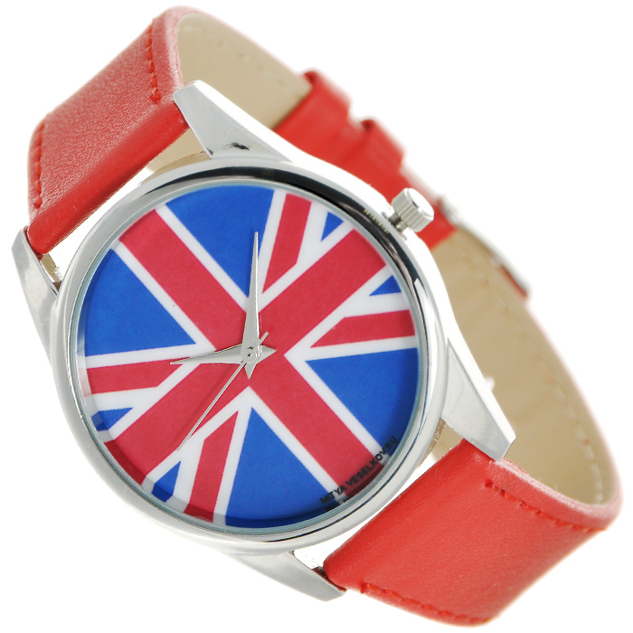 Часы Mitya Veselkov Британский флаг (красный). Color-20