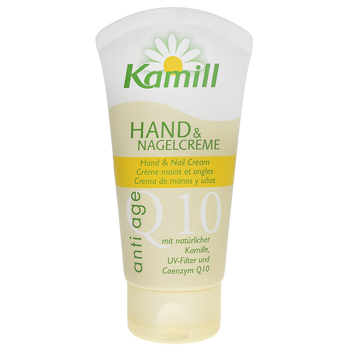 Kamill Крем для рук Anti-ageing, против старения кожи, 75 мл26950142 Kamill Крем для рук Anti-ageing, против старения кожи, 75 мл26950142Крем для рук Kamill Anti-ageing специально разработан для эффективной борьбы с проявлениями старения кожи и для сохранения ее природной упругости. Содержит экстракт розы, фитостерины сои, ромашку и бисабол. В его формулу вошли восстанавливающие, увлажняющие, защищающие, укрепляющие и обладающие эффектом лифтинга компоненты, фильтры защиты от ультрафиолета с ФЗ 6. Предотвращает появление пигментных пятен. Обладает тонким ароматом дикой розы. Характеристики:Объем: 75 мл. Производитель: Германия. Артикул: 930347. Kamill - линия косметических средств на основе экстракта ромашки, которая производится немецкой компанией Burnus GmbH. Она включает в себя большой выбор кремов и лосьонов для рук и ногтей, средства по уходу за лицом и телом, а также гели для душа и пены для ванны. Центральный компонент марки - ромашка - оказывает на кожу успокаивающее и противовоспалительное действие. В течение столетий кремы для рук, мази и настои, изготовленные из цветков ромашки, помогали снимать раздражение и смягчать кожу. Чудесное растение брало свою силу у всех четырех стихий: земли, воды, воздуха и солнца. Теперь ромашка, заботливо выращиваемая в тщательно контролируемых, экологически безупречных условиях, дарит вам свои целебные свойства в кремах и лосьонах для рук Kamill. Линия средств Kamill по уходу за лицом и телом - качественная косметика для женщин, которая понравится даже самой требовательной коже.Товар сертифицирован.