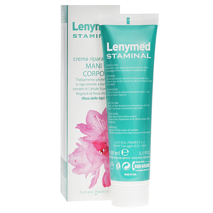 Iodase Крем для рук и всего тела Lenymed, 150 млА930176348 Iodase Крем для рук и всего тела Lenymed, 150 млА930176348Все типы кожи, независимо от возраста, часто испытывают стресс, который приводит к сухости и раздражению кожи, к ее покраснению и появлению мелких трещин. Этот крем, содержащий гиалуроновую кислоту, стволовые клетки альпийскойрозы, экстракт алое, ферменты морских бактерий эффективно увлажняет кожу, стимулирует ее регенерацию, восстанавливает клетки эпидермиса. Крем действует на глубине, защищая даже здоровую кожу от раздражения, которому она может подвергаться под действием солнца или холода, излишней влажности или сухости. Уже после первого применения вы ощутите, как кожа станет мягкой и шелковистой. Нежный крем жидкой консистенции не оставляет жирных следов - он легкий, быстро впитывается, моментально успокаивает кожу.Применение:наносить крем 1-2 раза в день на интересующие зоны, массируя до полного впитывания средства. Характеристики:Объем: 150 мл. Производитель: Италия. Товар сертифицирован.