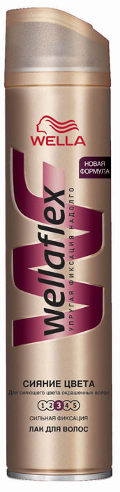 Wellaflex Лак для волос Сияние цвета, сильная фиксация, 250 млWF-81145084 Wellaflex Лак для волос Сияние цвета, сильная фиксация, 250 млWF-81145084Лак для волос Wellaflex Сияние цвета обеспечивает упругую фиксацию прически до 24 часов и помогает сохранить цвет волос сияющим. Тройная защита: помогает защитить волосы от воздействия горячего воздуха, солнца и потери влаги. Содержит УФ-фильтр. Помогает поддерживать блеск окрашенных волос. Не склеивает волосы. Характеристики:Объем: 250 мл. Производитель: Франция. Товар сертифицирован.