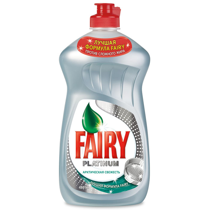 Средство для мытья посуды Fairy Platinum Ледяная свежесть, 480 млFR-80229115 Средство для мытья посуды Fairy Platinum Ледяная свежесть, 480 млFR-80229115Средство для мытья посуды Fairy Platinum Ледяная свежесть обладает отмачивающим свойством. Оно быстро проникает в пригоревший жир и отмывает посуду за 10 минут так легко, как будто посуда была замочена на ночь. Даже трудные остатки пригоревшего жира не требуют длительного замачивания. Приятный аромат подарит ощущение свежести. Соответствует стандарту РФ по смываемости с посуды. Характеристики:Объем: 480 мл. Артикул: FR-80229115. Товар сертифицирован.
