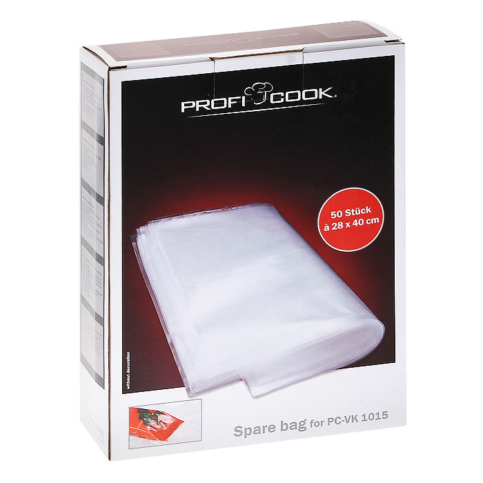 Profi Cook пакеты для вакуумного упаковщика PC-VK 1015 ЕВ, 28х40 см, 50 шт