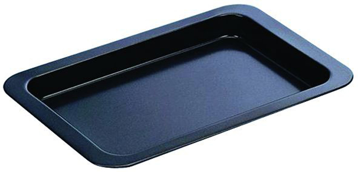 Противень Regent Inox Easy. 93-CS-EA-2-0193-CS-EA-2-01 Противень Regent Inox Easy. 93-CS-EA-2-0193-CS-EA-2-01Прямоугольный противень Regent Inox Easy выполнен из высококачественной углеродистой стали и снабжен антипригарным покрытием, что обеспечивает форме прочность и долговечность.Противень равномерно и быстро прогревается, что способствует лучшему пропеканию пищи. Данный противень легко чистить. Готовая выпечка без труда извлекается из него.Противень подходит для использования в духовке с максимальной температурой 250°С.Перед каждым использованием противень необходимо смазать небольшим количеством масла. Чтобы избежать повреждений антипригарного покрытия, не используйте металлические или острые кухонные принадлежности. Можно мыть в посудомоечной машине. Характеристики:Материал: углеродистая сталь, антипригарное покрытие.Цвет: черный. Размер противня: 31 см х 21 см х 3 см.Внутренний размер противня: 27 см х 17,5 см х 3 см.Артикул: 93-CS-EA-2-01.