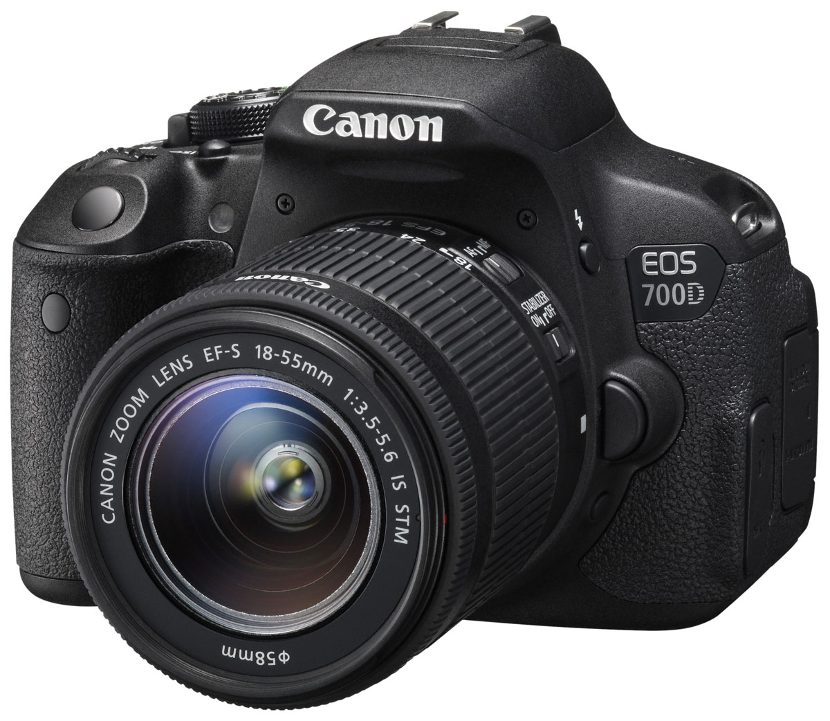 Canon EOS 700D Kit EF-S 18-55 IS STM цифровая зеркальная фотокамера8596B005 Canon EOS 700D Kit EF-S 18-55 IS STM цифровая зеркальная фотокамера8596B005Цифровая зеркальная камера Canon EOS 700D идеальна для первого опыта в мире изображений EOS. Сделайте шаг в мир цифровой зеркальной фотографии и раскройте свой творческий потенциал. 18-мегапиксельный датчик позволяет создавать превосходные фотографии и видео, а удобный сенсорный ЖК-экран с переменным углом наклона Clear View II превращает съемку в удовольствие.Превосходное качество изображения:Запечатлейте каждую деталь благодаря 18-мегапиксельной матрице с гибридным CMOS-автофокусом. EOS 700D позволяет создавать изображения с низким уровнем шумов, которые можно распечатывать в большом разрешении, либо кадрировать и менять композицию.Видео в формате Full HD:Снимайте видео с разрешением 1080p и с выбором оптимального уровня автоматического или ручного контроля. Технология гибридной автофокусировки обеспечивает автоматическую непрерывную фокусировку при съемке видео. EOS 700D поддерживает почти бесшумную следящую автофокусировку для видео, используя совместимые объективы с технологией STM. Запись стереозвука осуществляется с помощью встроенного или внешнего микрофона.Отслеживайте динамику движений:Отслеживайте движущиеся объекты с помощью системы автофокусировки с 9 точками крестового типа, даже если они перемещаются в пределах сцены. Серийная съемка со скоростью 5 кадров/с очередями до 22 снимков означает, что Вы никогда не пропустите решающий момент.Откройте новые углы обзора:Компонуйте фотографии и видео под новыми и интересными углами с помощью 77-мм (3,0) сенсорного ЖК-экрана с переменным углом наклона Clear View II с соотношением сторон 3:2. Снимайте над головой или выберите впечатляющий ракурс на уровне поверхности земли.Сенсорное управление:Камеру EOS 700D удобно использовать с самого начала. Наводка на резкость и съемка одним касанием сенсорного экрана камеры, а также просмотр изображений при помощи движения пальцами и перетаскивания.Интеллектуальный сценарный режим:Легкое создание прекрасных снимков. Интеллектуальный сценарный режим Canon анализирует сцену и автоматически выбирает наиболее подходящие настройки камеры.Следующие шаги в области творчества:Выбирайте и просматривайте творческие эффекты фильтров из широкого спектра, который включает такие эффекты, как Зернистый Ч/Б, Игрушечная камера и Эффект миниатюры. Основанные на различных темах режимы сюжетных программ автоматически подбирают подходящие настройки для фотографируемого объекта, а творческий авторежим, благодаря удобному интерфейсу, позволяет контролировать такие факторы, как размытие фона.Полный контроль:Когда Вы будете готовы выйти на новый уровень в мире фотографии, выберите приоритет диафрагмы, приоритет выдержки или ручной режим для полного контроля над Вашими снимками.Высокие характеристики съемки при низкой освещенности:Снимайте великолепные фотографии без вспышки даже при низкой освещенности, чтобы передать истинную атмосферу сцены. Диапазон чувствительности ISO EOS 700D составляет ISO 100-12800 (с возможностью увеличения до ISO 25600).Отличные результаты в сложных условиях:В режиме HDR камера делает три кадра с разной экспозицией и объединяет их в один с сохранением деталей и в тенях, и на свету. В режиме съемки с рук ночью EOS 700D делает несколько снимков с короткими выдержками и объединяет их в один кадр для устранения размытости.Общее кол-во пикселей: 18.5 млн