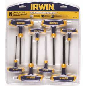 Набор шестигранников с рукояткой Irwin, 8 штT10771 Набор шестигранников с рукояткой Irwin, 8 штT10771Набор шестигранников с рукояткой Irwin изготовлен из высокопрочной хромованадиевой стали. Черное окисное опыление и закаленная сталь для прочного захвата и удерживания болтов. Характеристики: Материал: пластик, металл. Размеры ключей: 1 см, 0,8 см, 0,6 см, 0,5 см, 0,4 см, 0,3 см, 0,25 см, 0,2 см. Размеры упаковки: 33 см х 4 см х 38 см.