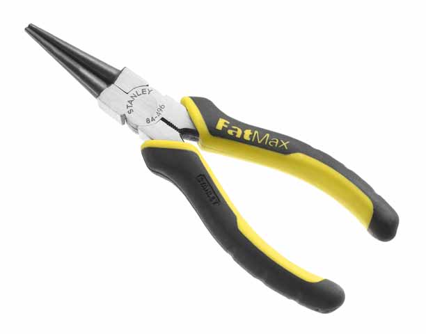 Круглогубцы Stanley FatMax, 16 см0-84-496 Круглогубцы Stanley FatMax, 16 см0-84-496Круглогубцы Stanley FatMax особенно удобны для кручения проволоки. Ручки изготовлены из двухкомпонентного материала для надежного захвата. Характеристики: Материал:сталь, резина, пластик. Размер круглогубцев:16 см х 6 см х 1,5 см. Размер ручки:10 см х 6 см х 1,5 см. Размер упаковки:19,5 см х 7,5 см х 1,5 см.