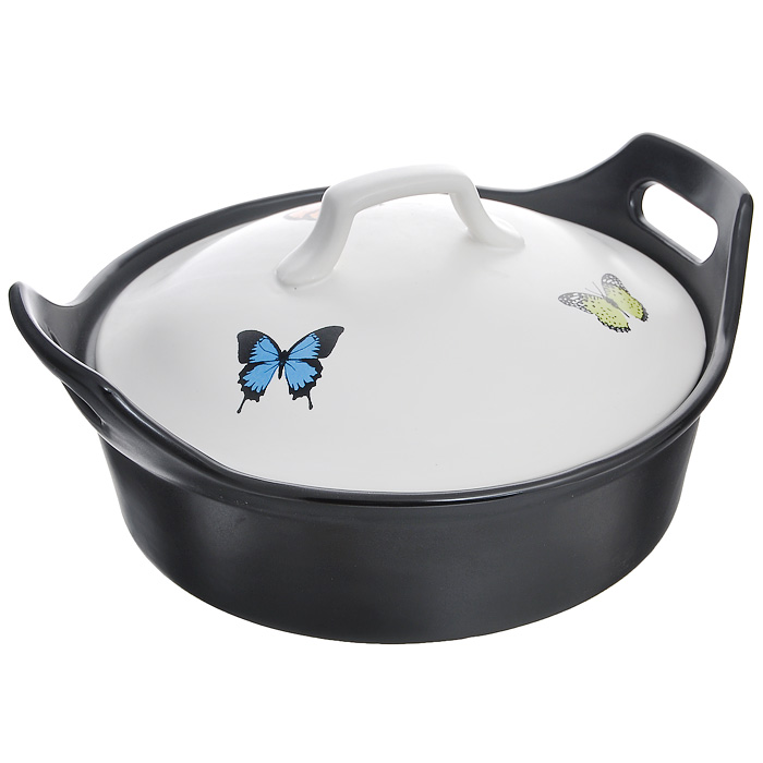 Кастрюля керамическая Frybest Keramika c крышкой, 1,4 л. 08N-3/108N-3/1 Кастрюля керамическая Frybest Keramika c крышкой, 1,4 л. 08N-3/108N-3/1Кастрюля Frybest, выполненная из огнестойкой керамики, станет незаменимой на вашей кухне.Кастрюля подходит для приготовления небольших порций блюд в духовке, печи и микроволновой печи, а также для варки, тушения любых пищевых продуктов прямо на газовой, электрической или стеклокерамической плите. Благодаря толстым керамическим стенкам, в кастрюле особо удаются тушеные и томленые блюда. Плотное прилегание керамической крышки позволяет добиться равномерной циркуляции тепла внутри кастрюли, за счет чего продукты готовятся равномерно и не пригорают.Кастрюля Frybest - это сочетание традиционных линий в дизайне, использовании экологически чистых материалов и современные решения в использовании. Такая кастрюля безвредна для организма человека. В керамической кастрюле Frybest можно готовить не только в печи, духовке и микроволновых печах, но и прямо на варочной поверхности электрических, стеклокерамических и газовых плит. Можно использовать эту посуду для хранения продуктов в холодильнике и морозильнике, а также для сервировки стола. Приготовленные в керамической посуде блюда сохраняют все витамины, а благодаря низкой теплопроводности материала, блюда приобретают незабываемый вкус. Подходит для всех плит, кроме индукционных. Характеристики: Материал: огнестойкая керамика. Объем: 1,4 л. Диаметр кастрюли:25,5 см. Высота стенок:8 см. Размер упаковки: 26 см х 25 см х 12 см. Производитель:Китай. Артикул:08N-3/1.
