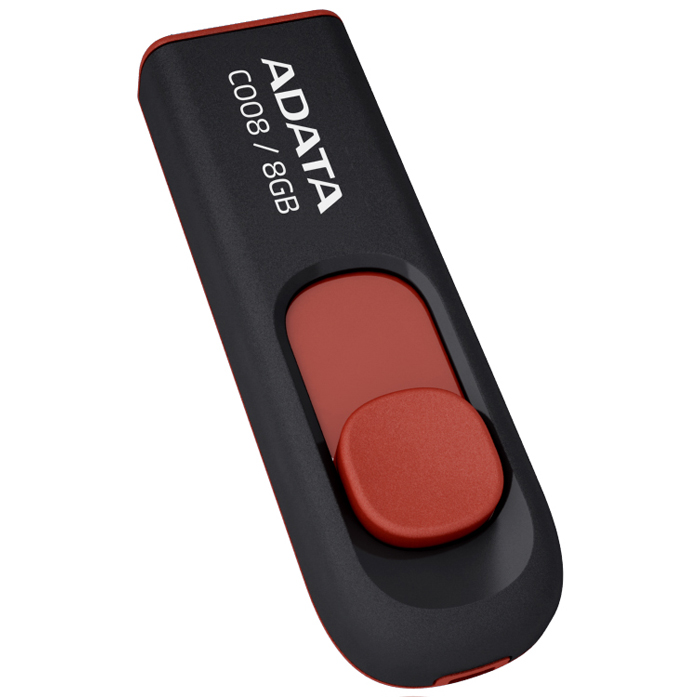 ADATA C008 8GB, Black Red флэш-накопитель