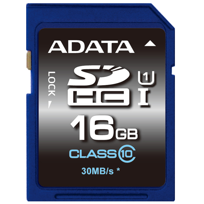 ADATA SDHC Premier UHS-I class 10, 16GB adata sdhc premier uhs i class 10 16gb