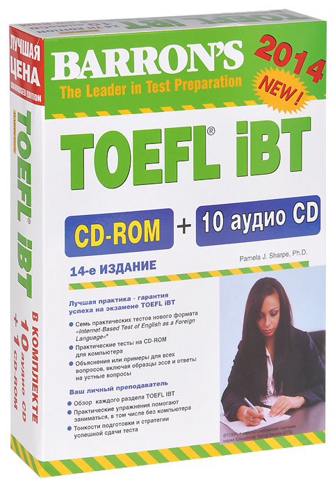 BARRONS. TOEFL IBT. 10 a CD+1CD-ROM. 14- .
