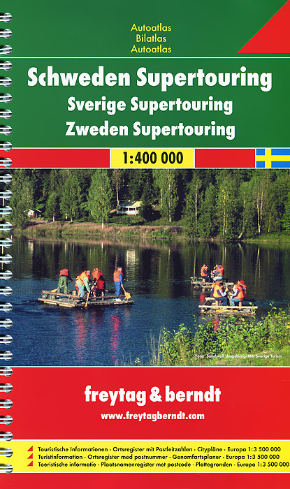Sweden: Supertouring Road Atlas