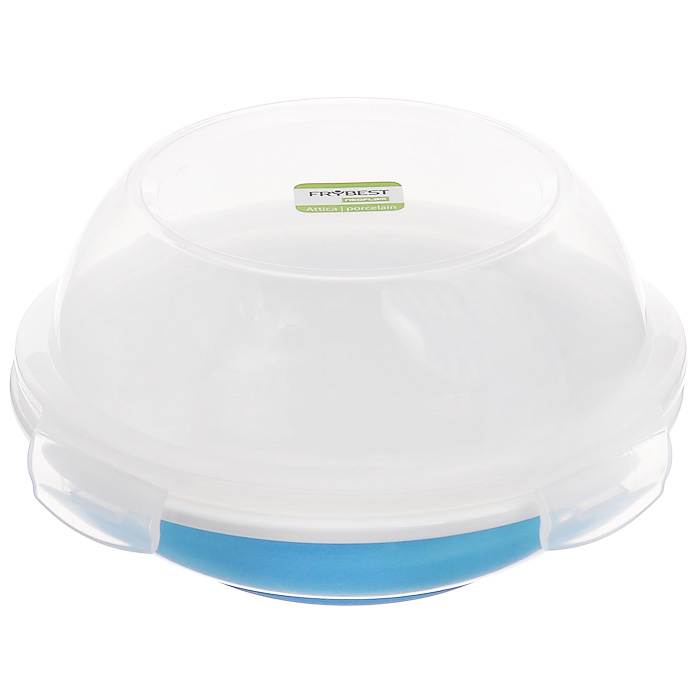 Контейнер для продуктов Frybest фарфоровый, цвет: синий, белый, 650 млCL-CD-065-C Контейнер для продуктов Frybest фарфоровый, цвет: синий, белый, 650 млCL-CD-065-CКруглый контейнер для продуктов Frybest выполнен из высококачественного фарфора белого цвета, нижняя сторона - синего цвета. Контейнер оснащен удобной прозрачной крышкой, которая плотно закрывается на 4 защелки. Основные преимущества: - экологичность (не содержит вредных и ядовитых материалов); - герметичность (превосходная герметичность позволяет сохранить свежесть продуктов); - чистота и гигиеничность (цвет материала не блекнет со временем, покрытие не впитывает запах); - утонченный европейский дизайн (прекрасное украшение стола); - удобство использования (подходит для мытья в посудомоечной машине, хранения в холодильной и морозильной камере). Характеристики:Материал: пластик, фарфор. Цвет: белый, синий. Объем: 650 мл. Диаметр контейнера: 18,5 см. Высота (без учета крышки): 4,5 см. Высота (с учетом крышки): 11 см. Размер упаковки: 20,5 см х 19,5 см х 10,5 см. Производитель: Корея. Артикул: CL-CD-065-C.