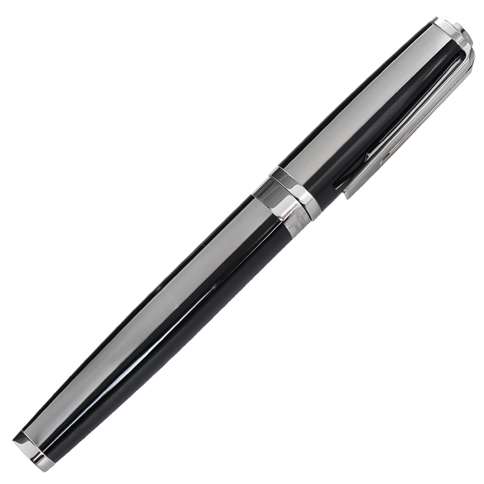 Ручка-роллер Waterman "Exception Night & Day Platinum ST", цвет корпуса: черный