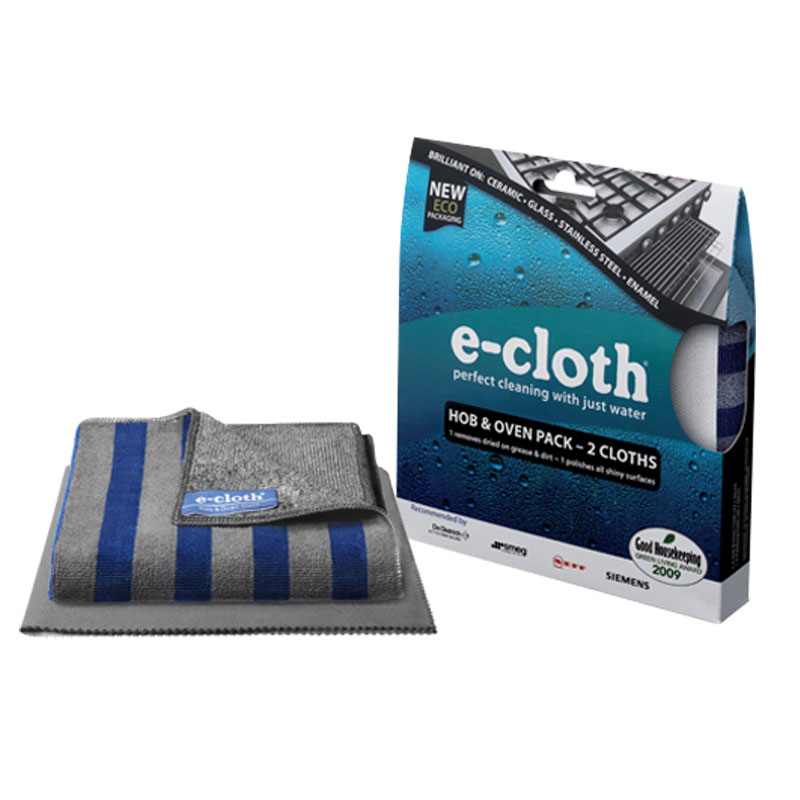 Набор салфеток E-cloth для уборки плиты и духовки, цвет: серый, синий, 2 шт. 2024620246 Набор салфеток E-cloth для уборки плиты и духовки, цвет: серый, синий, 2 шт. 2024620246В набор E-cloth входит салфетка для уборки плиты и духовки и салфетка для полировки и очистки стекла. Салфетка для уборки плиты и духовки выполнена из высококачественного комбинированного материала: полиэстера, полиамида и полипропилена. Однотонная сторона салфетки используется для очистки любых твердых поверхностей. Сторона с синими полосами используется для очистки особо вьевшихся загрязнений. Не требуется использование химических средств. Достаточно лишь смочить салфетку водой для очистки поверхности от жира и других загрязнений. Для очистки от пыли используйте сухую салфетку. Удаляет подавляющее большинство бактерий. Выдерживает до 300 циклов стирки без потери эффективности. Салфетка для полировки и очистки стекла выполнена из высококачественного комбинированного материала: полиэстера и полиамида. Используется для очистки и полировки стеклянных, металлических и других твердых поверхностей без использования химических средств. Достаточно лишь смочить салфетку водой для очистки поверхности от жира и других загрязнений. Для полировки и придания блеска используйте сухую салфетку. Не оставляет разводов. Удаляет подавляющее большинство бактерий. Выдерживает до 300 циклов стирки без потери эффективности.Набор салфеток E-cloth - это все, что нужно для поддержания чистоты плиты, духовки и стеклянных поверхностей без использования химических средств. Характеристики: Материал салфетки для уборки плиты и духовки: 75% полиэстер, 15% полиамид, 10% полипропилен. Размер салфетки для уборки плиты и духовки: 32 см х 32 см. Материал салфетки для полировки и очистки стекла: 80% полиэстер, 20% полиамид. Размер салфетки для полировки и очистки стекла: 40 см х 50 см. Размер упаковки: 19 см х 17,5 см х 3 см. Артикул: 20246.