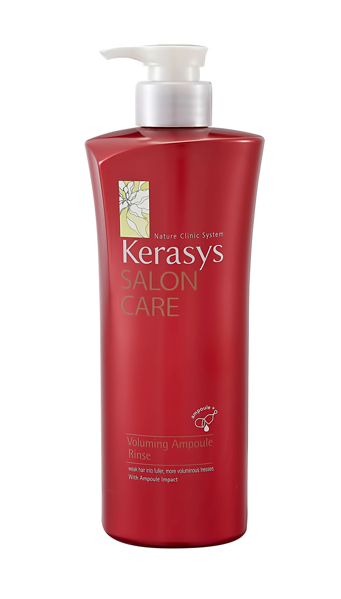 Кондиционер для волос Kerasys. Salon Care, объем, 470 мл894323 Кондиционер для волос Kerasys. Salon Care, объем, 470 мл894323Бальзам-ополаскиватель для волос Kerasys. Salon Care с трехфазной системой восстановления укрепляет тонкие и слабые волосы. Природный протеин, содержащийся в экстракте моринги, обогащенный витаминами экстракт базилика и технология ампульной терапии увеличивает объем и пышность тонких и слабых волос. Трехфазная система восстановления: Природный протеин, содержащийся в экстракте плодов моринги, укрепляет и оздоравливает структуру поврежденных волос.Содержащиеся в экстракте базилика витамины придают волосам силу и упругость.Компонент природного кератина, полифенол, компонент красного вина и кристаллический компонент делают волосы здоровыми. Характеристики: Объем: 470 мл. Артикул: 894323. Товар сертифицирован.