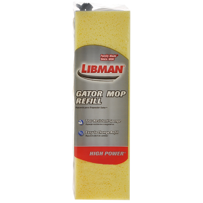 Губка сменная Libman Gator для швабры. 0095900959 Губка сменная Libman Gator для швабры. 0095900959Сменная губка для швабры Libman Gator, изготовленная из полиэстера, обладает высокими износоустойчивыми и моющими качествами. Губка позволяет легко и качественно мыть полы. Крепится двумя винтами к основанию швабры. Характеристики:Материал: пластмасса, полиэстер, металл. Цвет: желтый. Размер губки: 28 см х 8 см х 3,5 см. Артикул: 00959.Компания Libman основана в 1896 году выходцем из Латвии Вильемом Либманом, задавшимся целью создавать высококачественные и долговечные изделия для уборки - веники из сельскохозяйственных отходов и стеблей сорго. Унаследовавшие бизнес сыновья Вильяма Либмана не только сохранили компанию во время Великой депрессии, но укрепили и расширили ее. В 1980 году были введены новейшие технологии, позволившие компании стать одной из крупнейших в США по производству уборочного инвентаря.На сегодняшний день Libman - это компания с мировым именем, благодаря высокому качеству и разнообразию уборочного инвентаря признана потребителями всего мира. УВАЖАЕМЫЕ КЛИЕНТЫ!Обращаем ваше внимание на тот факт, что швабра в комплект не входит.