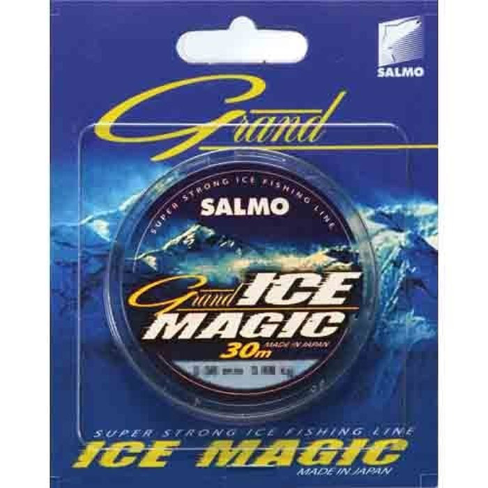 Леска зимняя Salmo Grand Ice Magic, сечение 0,10 мм, длина 30 м4910-010 Леска зимняя Salmo Grand Ice Magic, сечение 0,10 мм, длина 30 м4910-010Современная монофильная леска. Изготовленная в Японии с использованием самого высококачественного сырья и новейших технологий. Она не теряет свою прочность и эластичность даже при -50 градусном морозе.Особенности:высочайшая прочность;высокая износостойкость;отсутствие «памяти»;идеально калиброванная, гладкаяповерхность. Характеристики: Тест:1,45 кг. Длина:30 м. Сечение:0,10 мм. Цвет:прозрачный. Размер упаковки:12 см х 10 см х 1 см. Артикул:4910-010.