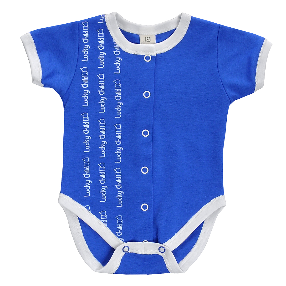 Боди-футболка для мальчика Lucky Child, цвет: синий. 9-30. Размер 68/74