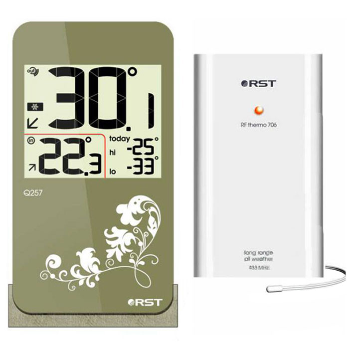 RST02257 цифровой термометр с радиодатчиком в стиле iPhone 4