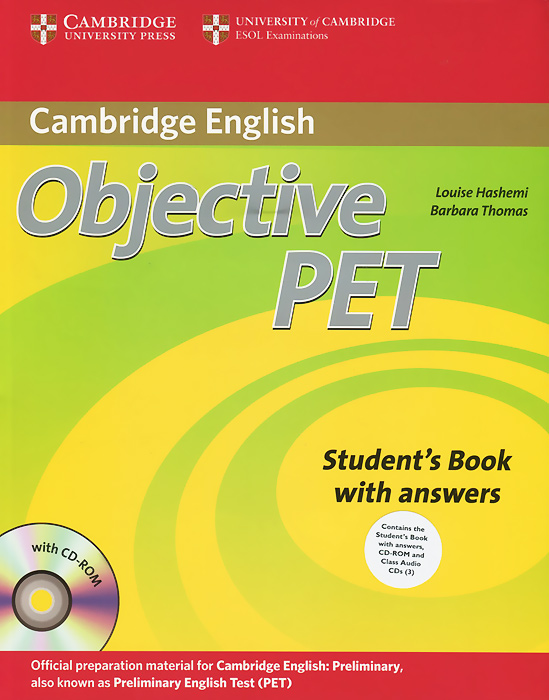Objective PET: Student's Book with Answers (+ 4 CD-ROM) cunningham s new cutting edge intermediate students book cd rom with video mini dictionary