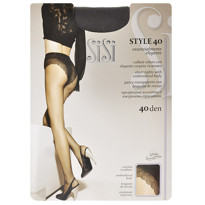 Колготки женские Sisi Style 40, цвет: серый. SSP-001854. Размер 4