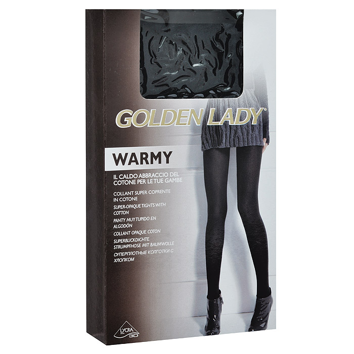 Колготки женские Golden Lady Warmy, цвет: черный. Размер 2
