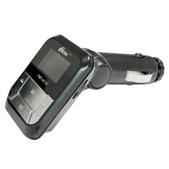 Ritmix FMT-A710 автомобильный FM-модулятор15116161 Ritmix FMT-A710 автомобильный FM-модулятор15116161Ritmix FMT-A710 - это FM-трансмиттер (FM-модулятор) с функцией mp3-плеера, позволяющий передавать аудиосигнал на автомобильную стереосистему с любого устройства, поддерживающего стандарт USB. Бюджетная модель, при этом она имеет MicroSD-слот для воспроизведения mp3-файлов напрямую с карты памяти, без переходников. Также воспроизведение возможно и с USB-накопителей. В комплекте идёт пульт дистанционного управления.Поддержка папок (1 уровень вложенности)Встроенный эквалайзерДиапазон радиочастот: 87,5 - 108 МГцШаг поиска канала: 0,1 МГцМодуляция: FM (F3E)Выходная мощность: 10 мВт