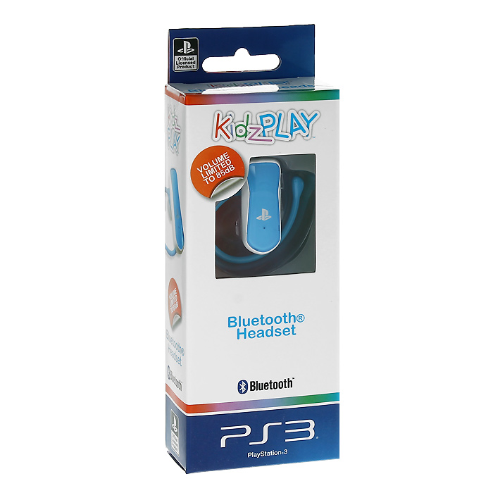 Детская Bluetooth гарнитура Kidz Play для PS3 (голубая)C0045700 Детская Bluetooth гарнитура Kidz Play для PS3 (голубая)C0045700Яркая и красочная беспроводная гарнитура для юных пользователей PS3.