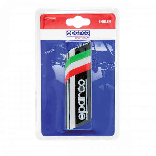 Эмблема с логотипом Sparco, самоклеящаяся, цвет: черный. SPC/EMB-003 BKSPC/EMB-003 BK Эмблема с логотипом Sparco, самоклеящаяся, цвет: черный. SPC/EMB-003 BKSPC/EMB-003 BKЭмблема с логотипом Sparco выполнена в фирменном дизайне Sparco и украшена изображением итальянского флага. Это лакированная объемная эмблема с эффектом 3D. На поверхность эмблема надежно крепится при помощи самоклеящейся основы. Традиционно ее устанавливают на багажник автомобиля или любую другую плоскость кузова, но при желании ею можно украсить и интерьер автомобиля. Эмблема с логотипом Sparco подчеркнет динамичный характер автомобиля и придаст ему яркие и запоминающиеся черты. Характеристики: Материал: бумага. Цвет: черный, белый. Размер эмблемы: 12 см х 3,5 см. Размер упаковки: 2 см х 15 см х 9 см. Артикул: SPC/EMB-003 BK.