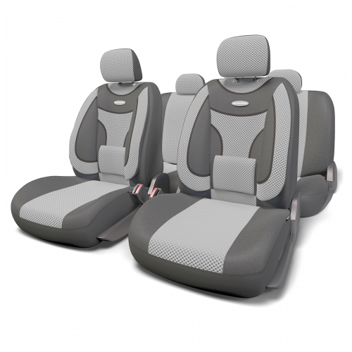Набор ортопедических авточехлов Autoprofi Extra Comfort, формованный велюр, цвет: темно-серый, светло-серый, 11 предметов. Размер MECO-1105 D.GY/L.GY (M) Набор ортопедических авточехлов Autoprofi Extra Comfort, формованный велюр, цвет: темно-серый, светло-серый, 11 предметов. Размер MECO-1105 D.GY/L.GY (M)Эргономичные авточехлы Extra Comfort разработаны с учетом анатомических особенностей человеческого тела, за счет чего снижают утомляемость от продолжительных поездок. Объемные боковые подушки чехлов помогают уменьшить нагрузку на мышечный корсет и суставы в поворотах, а поясничный упор делает осанку более естественной.Формованный велюр чехлов придает изделиям интересный и запоминающийся вид, способный в корне преобразить облик салона автомобиля. Материал чехлов не выцветает на солнце, не электризуется и обладает высокими грязеотталкивающими свойствами.Основные особенности авточехлов Extra Comfort:- боковая поддержка спины; - 3 молнии в спинке заднего ряда; - 3 молнии в сиденье заднего ряда; - карманы в спинках передних сидений; - ортопедический поясничный упор; - поддержка плечевого пояса; - предустановленные крючки на широких резинках;- использование с боковыми airbag;- толщина поролона: 5 мм.Комплектация: - 1 сиденье заднего ряда; - 1 спинка заднего ряда; - 2 сиденья переднего ряда; - 2 спинки переднего ряда; - 5 подголовников; - набор фиксирующих крючков.