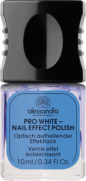 Alessandro Отбеливающий лак для ногтей Pro White - Nail Effect Polish, 10 мл03-017 Alessandro Отбеливающий лак для ногтей Pro White - Nail Effect Polish, 10 мл03-017Благодаря специальным пигментам отбеливающий лак Alessandro Pro White - Nail Effect Polish осветляет ногти и придает им блеск. Лак используется как самостоятельное средство или как основа. Характеристики:Объем: 10 мл. Артикул: 03-017. Производитель: Франция. Товар сертифицирован.