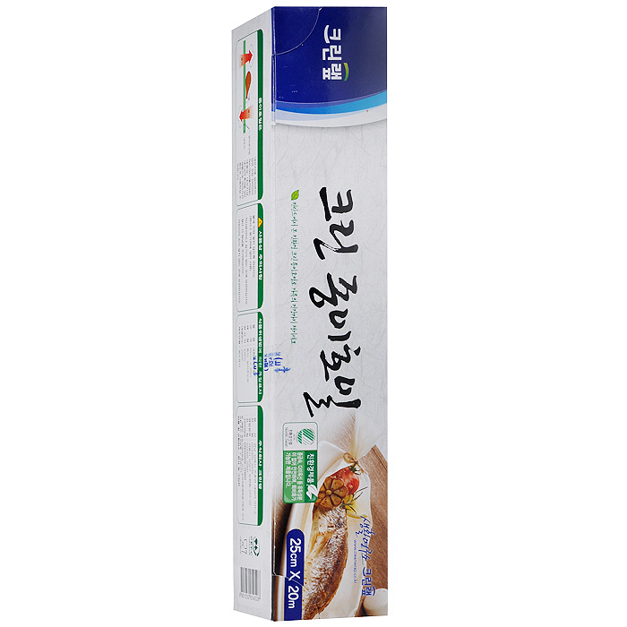 Бумага для запекания Clean Wrap Clean Paper Foil, 25 cм х 20 м54528 Бумага для запекания Clean Wrap Clean Paper Foil, 25 cм х 20 м54528Бумага для запекания Clean Wrap Clean Paper Foil имеет двустороннее силиконовое (кремниевое) покрытие, что делает ее не липкой, жаростойкой, жиростойкой и водостойкой. Жар при приготовлении пищи проходит в обоих направлениях. Безопасный продукт, свободный от токсичных материалов, таких как тяжелые металлы и диоксин. Безопасен для окружающей среды, т.к. полностью перерабатывается микроорганизмами. Безопасен при использовании в СВЧ. Способы применения: - для приготовления пищи в электрических и СВЧ печах, - при жарки (запекании) используется в виде подкладки или путем заворачивания продуктов, - при приготовлении пищи на пару используется вместо хлопковой ткани, - при разделывании продуктов, в том числе, когда продукты сильно пахнут или могут окрасить разделочную доску, - для упаковки продуктов. Характеристики: Материал: бумага. Ширина бумаги: 25 см. Длина рулона: 20 м. Размер упаковки: 5 см х 26 см х 5 см. Артикул: 54528.