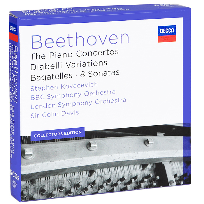 Stephen Kovacevich. Beethoven. The Piano Concertos / Diabelli Veriations / Bagatelles / 8 Sonatas (6 CD)