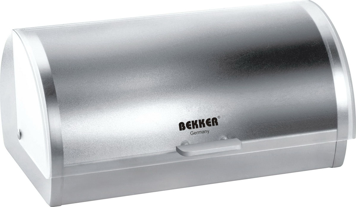 ХлебницаBekker, 39,5 х 28 х 18,5 см. BK-4801BK-4801 ХлебницаBekker, 39,5 х 28 х 18,5 см. BK-4801BK-4801Хлебница Bekker позволит сохранить ваш хлеб свежим и вкусным. Она выполнена в классическом дизайне из нержавеющей стали и пластика. Хлебница снабжена удобной крышкой. Она имеет компактные размеры, поэтому не займет много места на вашей кухне.Эксклюзивный дизайн, эстетика и функциональность хлебницы делают ее превосходным аксессуаром на вашей кухне. Характеристики:Материал:нержавеющая сталь, пластик. Размер хлебницы:39,5 см х 28 см х 18,5 см. Размер упаковки:40 см х 29 см х 19,5 см. Артикул:BK-4801.