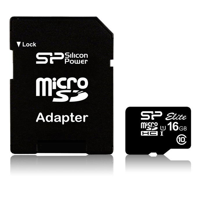 Silicon Power Elite microSDHC 16GB UHS-I (Class 10) карта памяти + адаптер silicon power elite microsdhc 16gb uhs i class 10 карта памяти адаптер