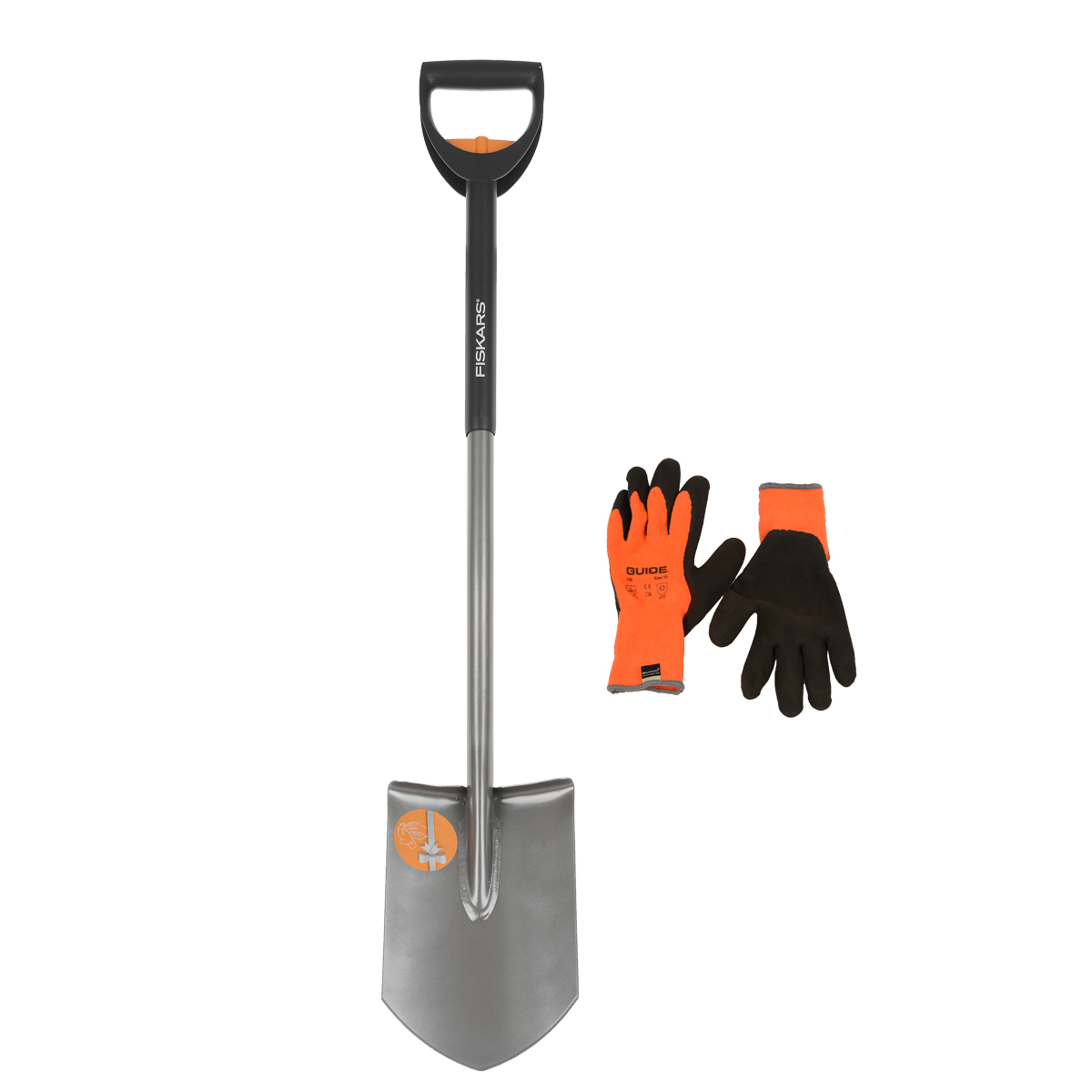 Лопата штыковая Fiskars с телескопическим черенком + ПОДАРОК: перчатки Guide131306 Лопата штыковая Fiskars с телескопическим черенком + ПОДАРОК: перчатки Guide131306Данная лопата предназначена для работы с каменистой и глинистой почвой. Подходит для рытья траншей.Особенности лопаты:Закругленная ручка, изготовленная из специального пластика, прослужит долгое время даже при сильном нажиме.Прочная рукоять изготовлена из нержавеющей стали.Заточенное лезвие справляется с грунтом практически любой твердости.Удобное расположение лезвия по отношению к черенку сделает работу легкой для человека с любой физической подготовкой.Черенок надежно приварен к рукоятке.Пригодится при приготовлении строительных и удобрительных смесей.Лезвие долго остается острым.Угол изгиба черенка способствует удобному захвату и не напрягает кисть руки.Регулируемая длина черенка дает возможность для работы людям разного роста.В комплекте с лопатой идут в подарок перчатки Guide размер 10. Для повышения гибкости в применении эти перчатки короче стандартной длины. Это обеспечивает удобство в сборке и выполнении более простых задач. Характеристики: Материал: металл, пластик. Длина лопаты: 105-125 см. Размер упаковки: 116 см х 20 см х 10 см.