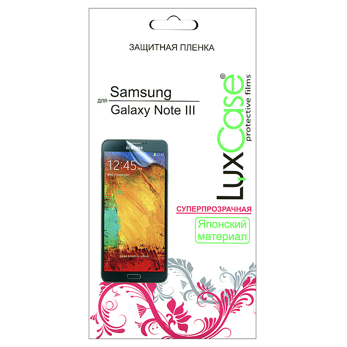 Luxcase защитная пленка для Samsung Galaxy Note III, суперпрозрачная