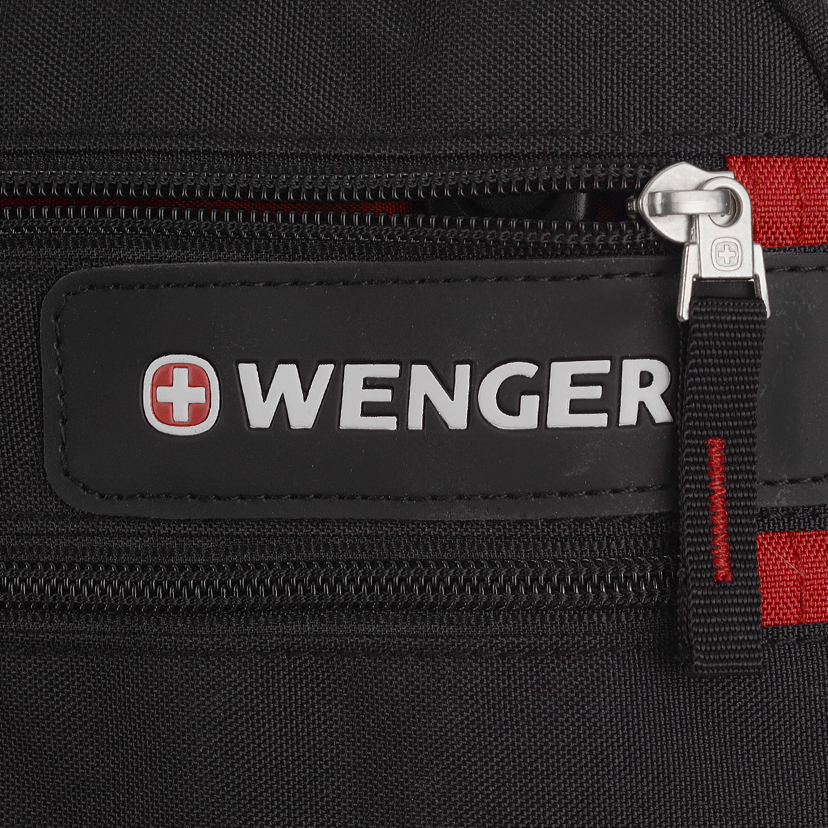 Сумка Wenger "Horizontal Accessory Bag", дорожная, цвет: черный, красный