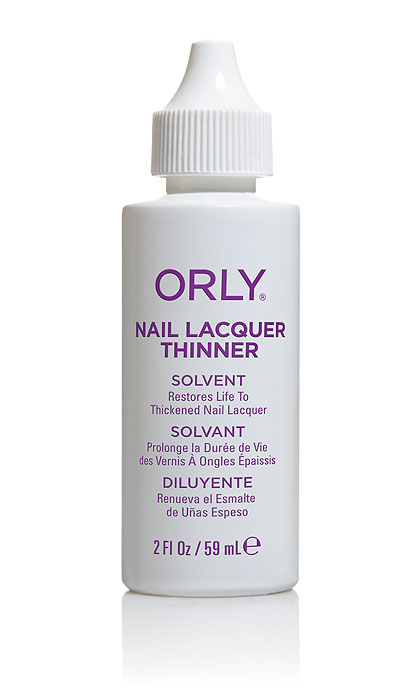 Orly Жидкость для разбавления лака Nail Lacquer Thinner, 59 мл23135 Orly Жидкость для разбавления лака Nail Lacquer Thinner, 59 мл23135Жидкость для разбавления лака Orly Nail Lacquer Thinner восстанавливает загустевший лак.Способ применения: добавьте 1-2 капли разбавителя в загустевший лак. Хорошо перемешайте. Применяйте по мере необходимости. Можно использовать для очистки кисточек от лака. Характеристики:Объем: 59 мл. Артикул: 23135. Производитель: США. Товар сертифицирован.Состав: бутилацетат, этилацетат.