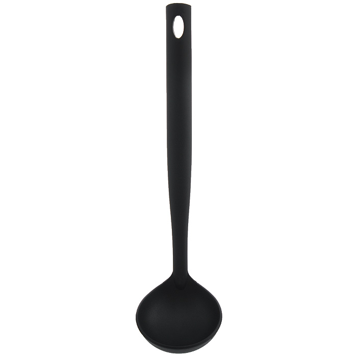 Ложка для соуса Brabantia Basic, цвет: черный. 365300365300 Ложка для соуса Brabantia Basic, цвет: черный. 365300365300Идеально подходит для аккуратного наливания соуса. Не царапает посуду с антипригарным покрытием – эластичный пластик и сглаженные формы. Имеет длительный срок службы – высококачественный огнеупорный нейлон (макс. 220°C). Благодаря бесшовной конструкции изделие гигиенично и удобно в очистке. Петелька для подвешивания. Подходит для мытья в посудомоечной машине. Имеется сочетающийся по стилю настенный держатель (рейлинг).