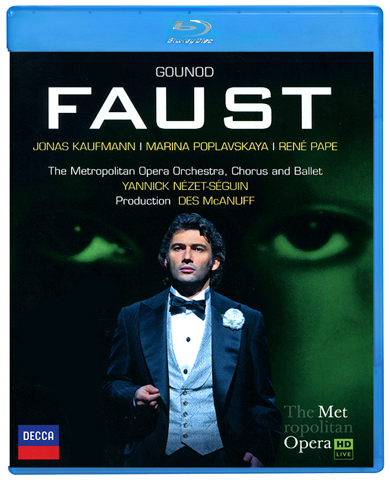 Jonas Kaufmann. Gounod: Faust (Blu-ray) jonas kaufmann bizet carmen puccini tosca gounod faust massenet werther 6 dvd