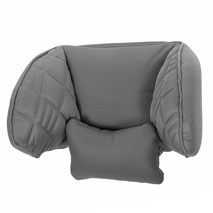Подголовник универсальный Autoprofi Comfort, цвет: серыйCOM-0250HR D.GY/D.GY Подголовник универсальный Autoprofi Comfort, цвет: серыйCOM-0250HR D.GY/D.GYПодголовник универсальный Autoprofi Comfort предназначен для использования с любыми автомобильными креслами со съемными подголовниками. Легко фиксируется на штатном подголовнике при помощи текстильных строп с надежными защелками. Оснащен съемным шейным упором-подушкой и пластиковым каркасом для боковой поддержки головы. Характеристики: Материал: экокожа, полиэстер, пластик. Размер подголовника: 29 см х 15 см х 24 см. Размер упаковки: 29 см х 17 см х 21 см. Артикул: COM-0250HR D.GY/D.GY.
