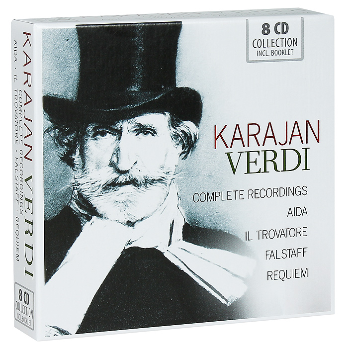 Herbert Von Karajan. Verdi. Complete Recordings: Aida, Il Trovatore, Falstaff, Requiem (8 CD)
