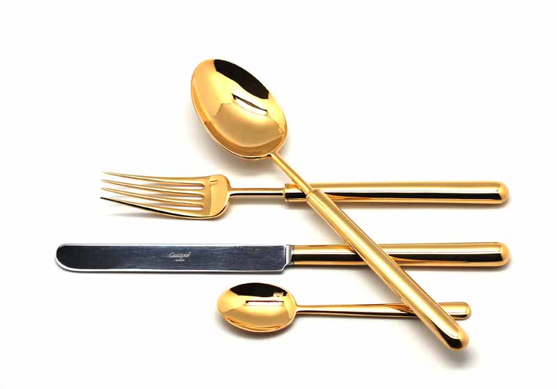 Набор столовых приборов Cutipol Bali Gold, 24 предмета9311 Набор столовых приборов Cutipol Bali Gold, 24 предмета93119311 BALI GOLD Набор 24 пр. Характеристики: Материал: сталь.Размер: 405*295*65мм.Артикул: 9311.