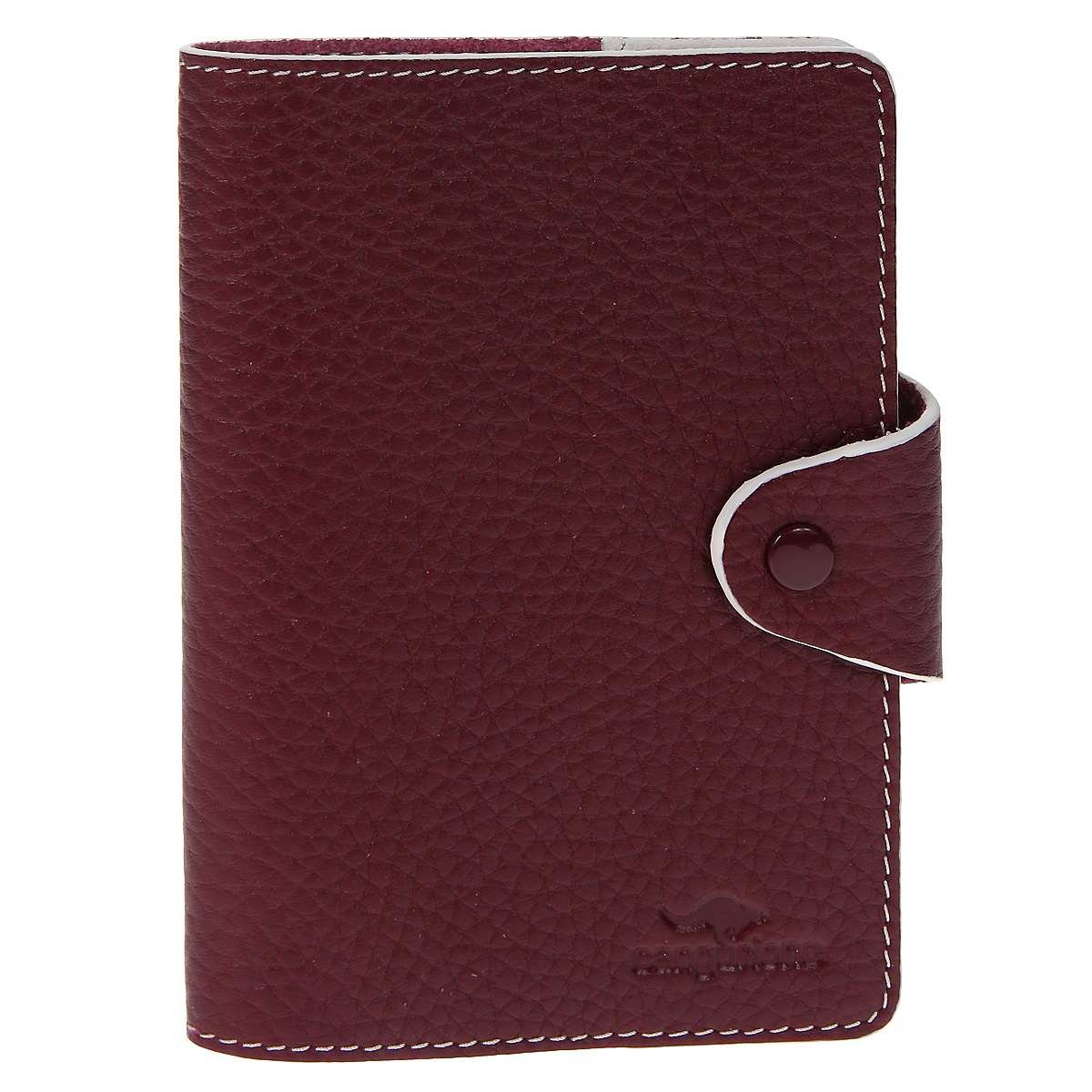 Обложка для паспорта Cangurione, цвет: бордовый. 3342-F3342-F/Burgundy-Beige нат.кожа Обложка для паспорта Cangurione, цвет: бордовый. 3342-F3342-F/Burgundy-Beige нат.кожаЭлегантная обложка для паспорта Cangurione не только поможет сохранить внешний вид ваших документов и защитит их от повреждений, но и станет стильным аксессуаром, идеально подходящим вашему образу. Обложка выполнена из натуральной кожи и оформлена тиснением в виде логотипа Cangurione. Обложка закрывается клапаном на кнопку. Изделие упаковано в коробку из плотного картона с логотипом фирмы. Характеристики:Материал: натуральная кожа. Размер в сложенном виде: 9,5 см х 13,5 см х 2 см. Размер упаковки: 11,5 см х 15,5 см х 2,5 см. Артикул: 3342-F/Burgundy-Beige.