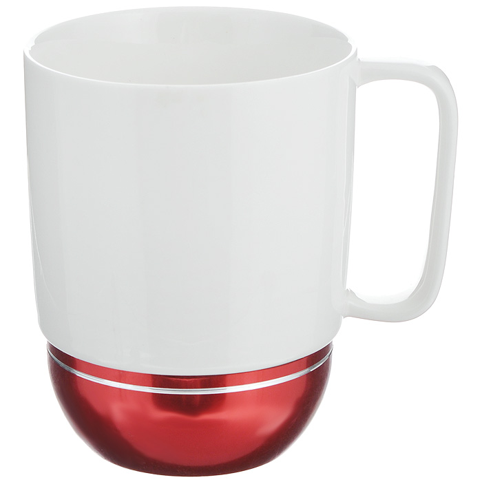 Кружка Amber Porcelain, цвет: белый, бордовый, 350 мл214185 Кружка Amber Porcelain, цвет: белый, бордовый, 350 мл214185Кружка Amber Porcelain, выполненная из фарфора, имеет оригинальнуюформу. Дноизделия оснащено силиконовой накладкой.Такая кружка порадует васдизайном и функциональностью, а пить чай или кофе из нее станет ещеприятнее.
