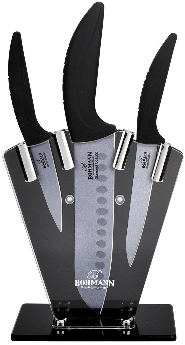 Набор ножей Bohmann, на подставке, 4 предмета. 5081BHNEW