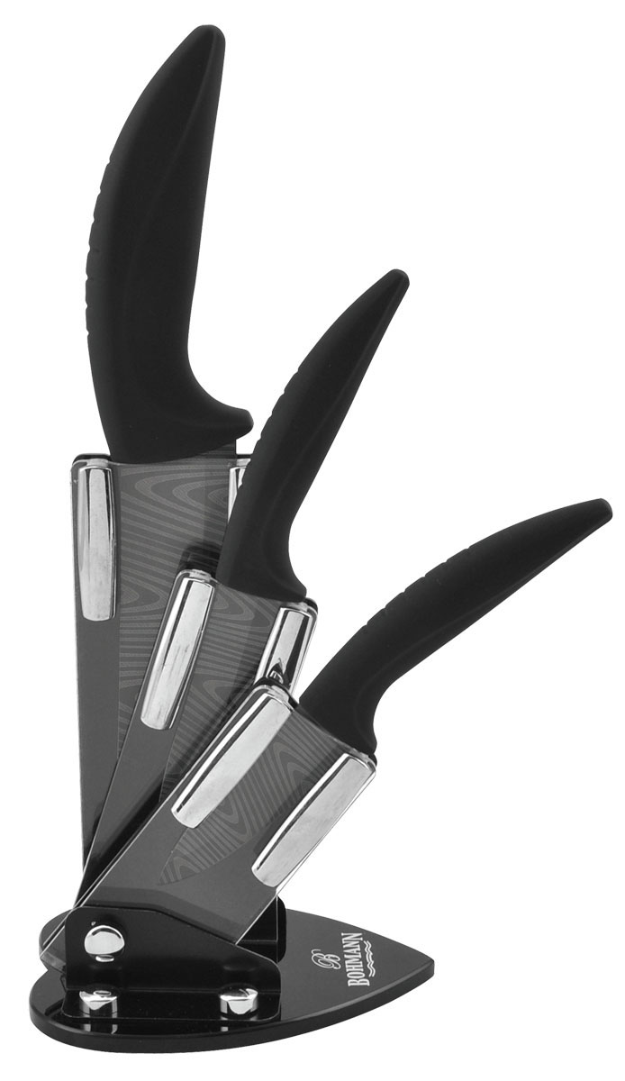 Набор ножей Bohmann, на подставке, с дамасским узором, 4 предмета. 5239BH